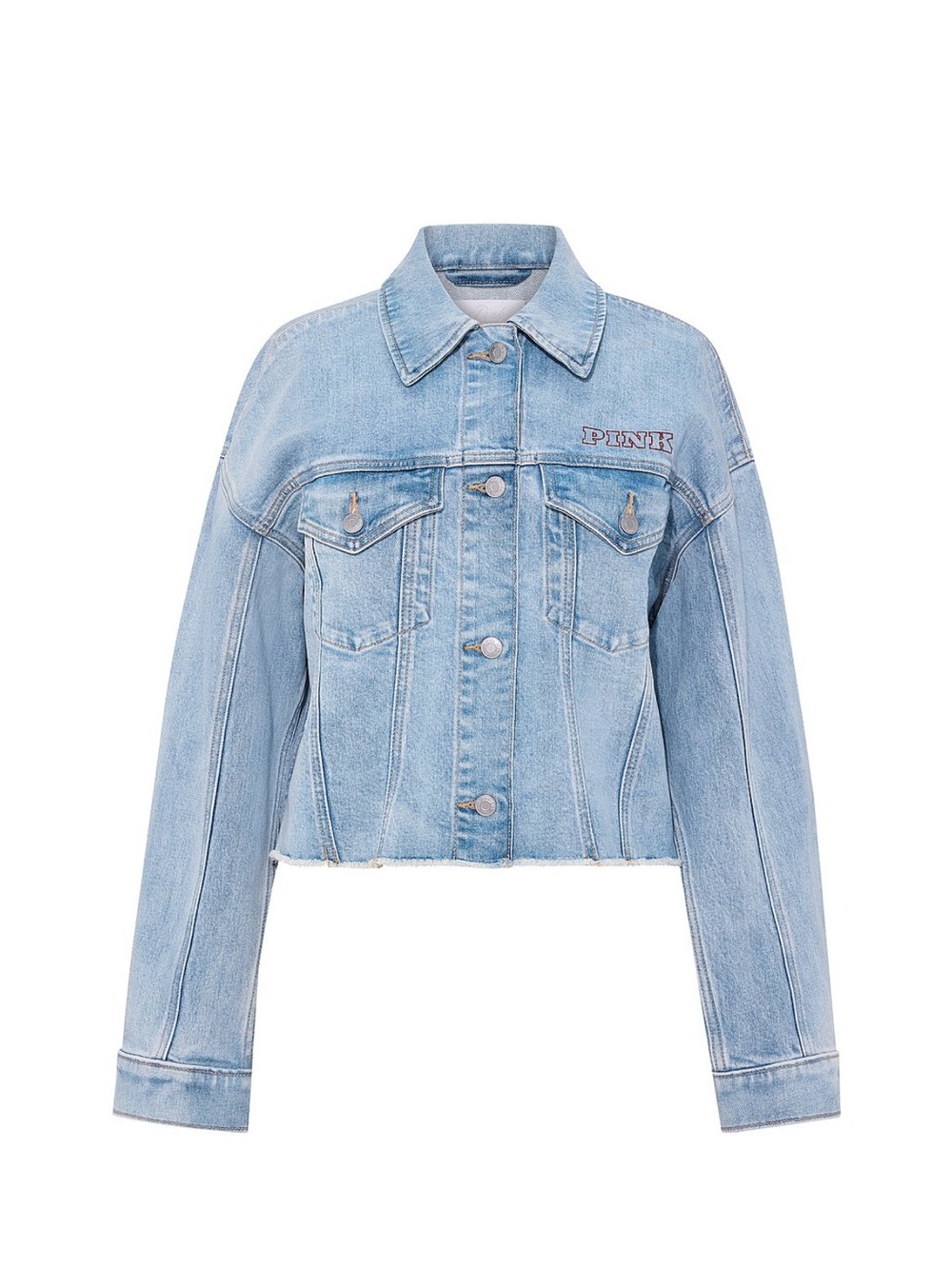 PINK Victoria's Secret Light Blue Denim Jacket